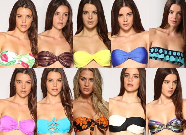 Bandeau plavky - sexy plavky bez ramínek (http://www.luxurymag.cz)